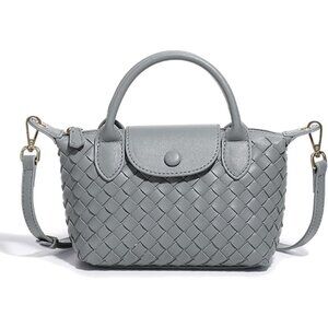 🆕 Fuvezix Leather Crossbody Bag Women Blue Fashion Clutch Luxury Handbag